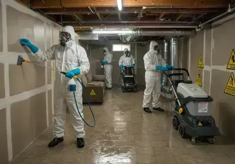 Basement Moisture Removal and Structural Drying process in Saint Charles County, MO